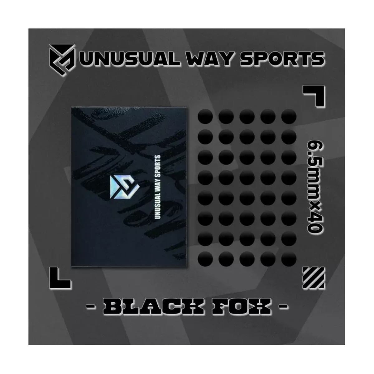 Unusual Way Sports Black Fox Dots 6.5mm