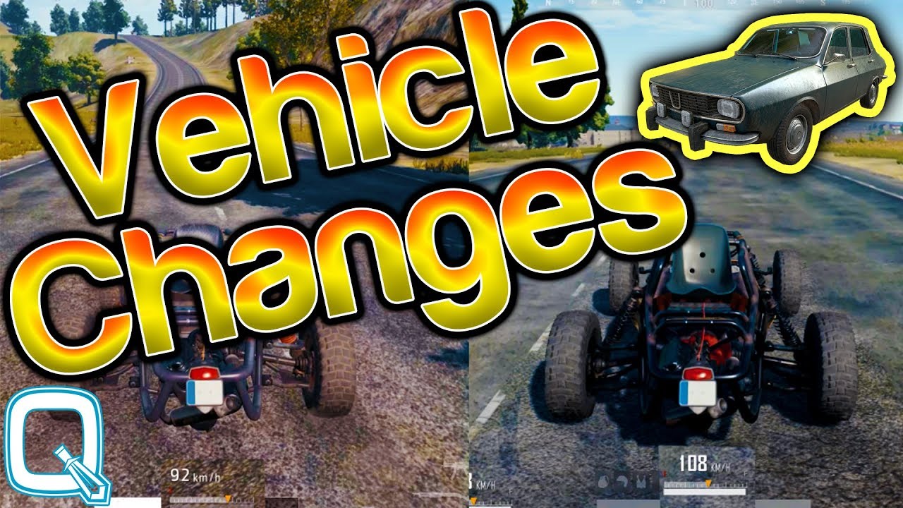 【PUBG】変更後の車両の最高速度まとめ,2人乗りバイク以外が大幅に上方修正