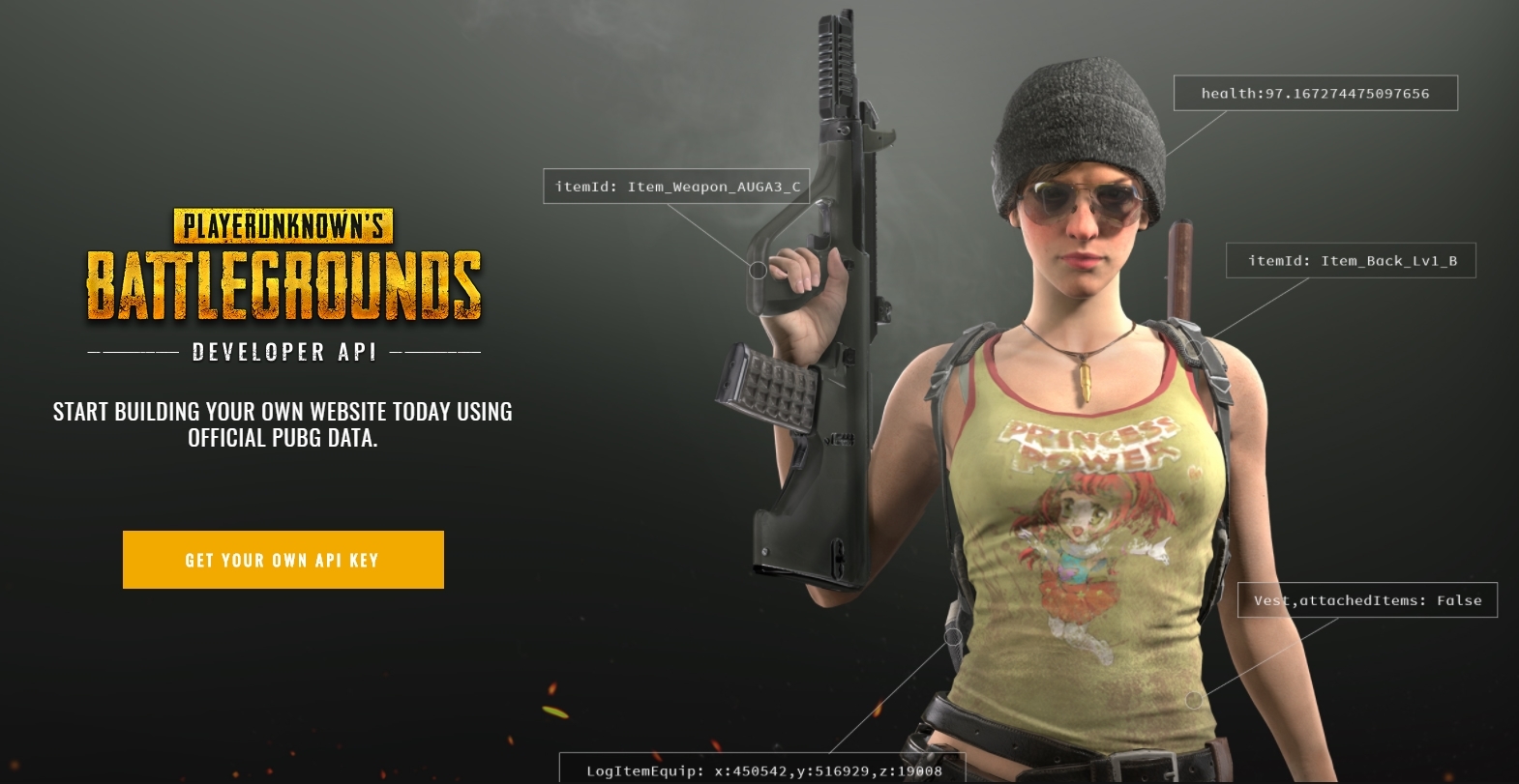 『PLAYERUNKNOWN’S BATTLEGROUNDS』の開発者向けポータルサイトが公開、各種ゲームデータにアクセス可能
