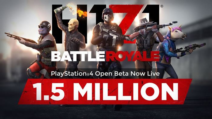 無料バトルロイヤルシューター『H1Z1』PS4版オープンベータテストの参加者が初日で150万人を突破