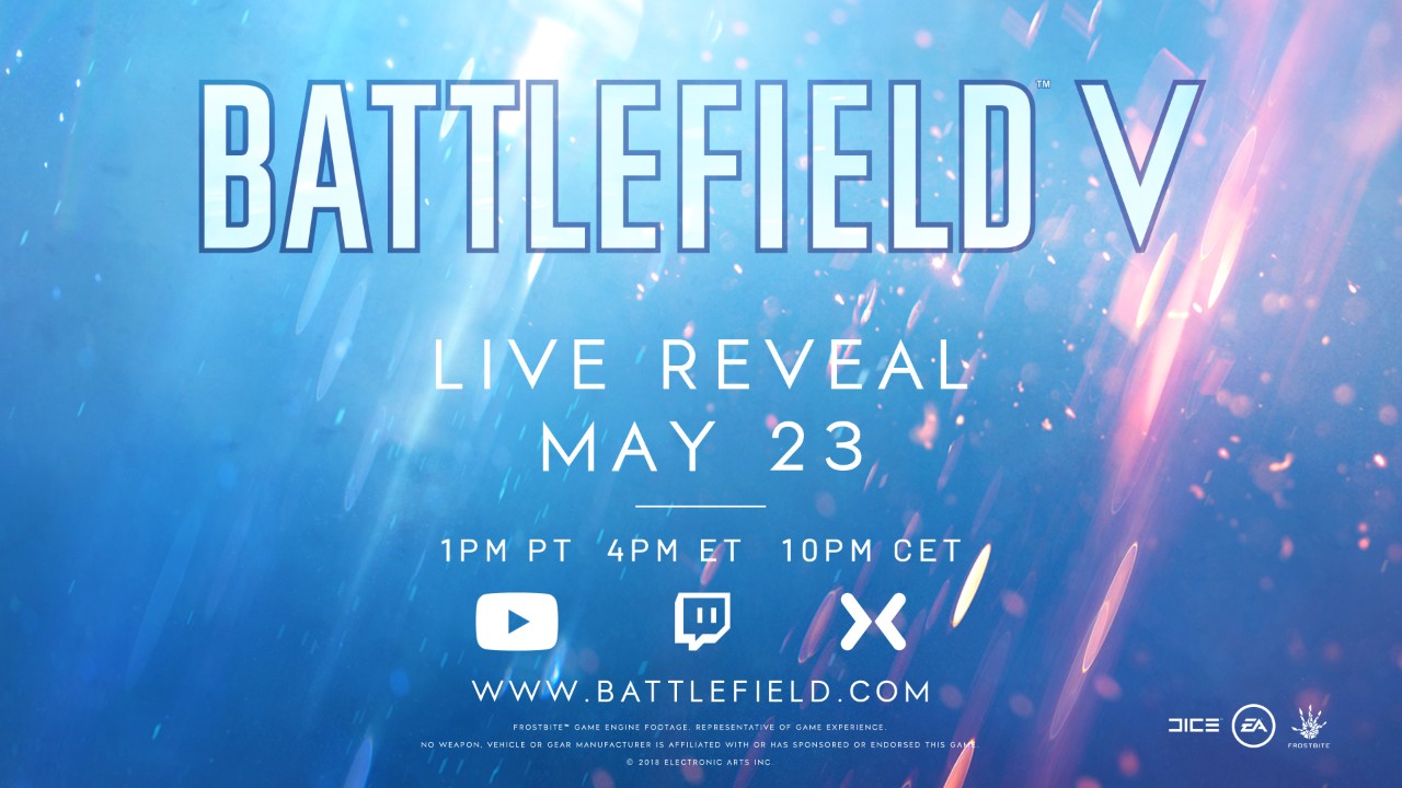 『Battlefield V』正式発表。5月24日に行われるライブ配信にて初公開へ