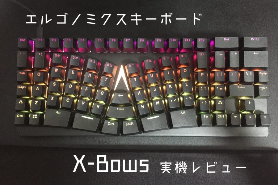レビュー：テンキーレスのエルゴノミクスキーボード「X-Bows」はゲーミング用途にも耐えうる性能だった