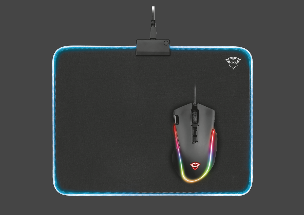 Trust Gaming、RGB LEDライティングを搭載した布製マウスパッド「GXT762 Glide-Flex Illuminated Flexible Mousepad」発表。1月30日(水)より国内取り扱い開始