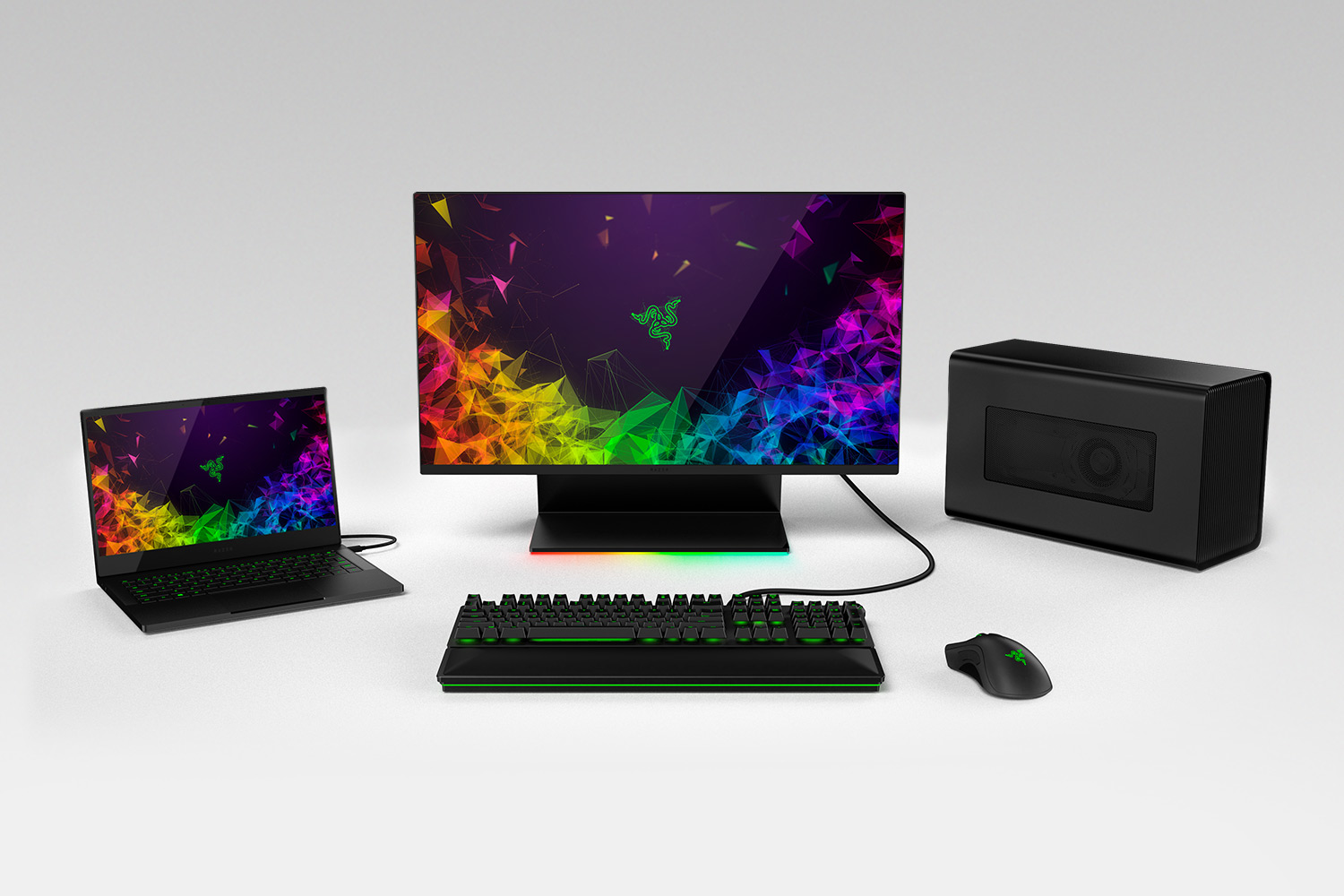 Razer、ブランド初のゲーミングモニター「Razer Raptor」発表。WQHD