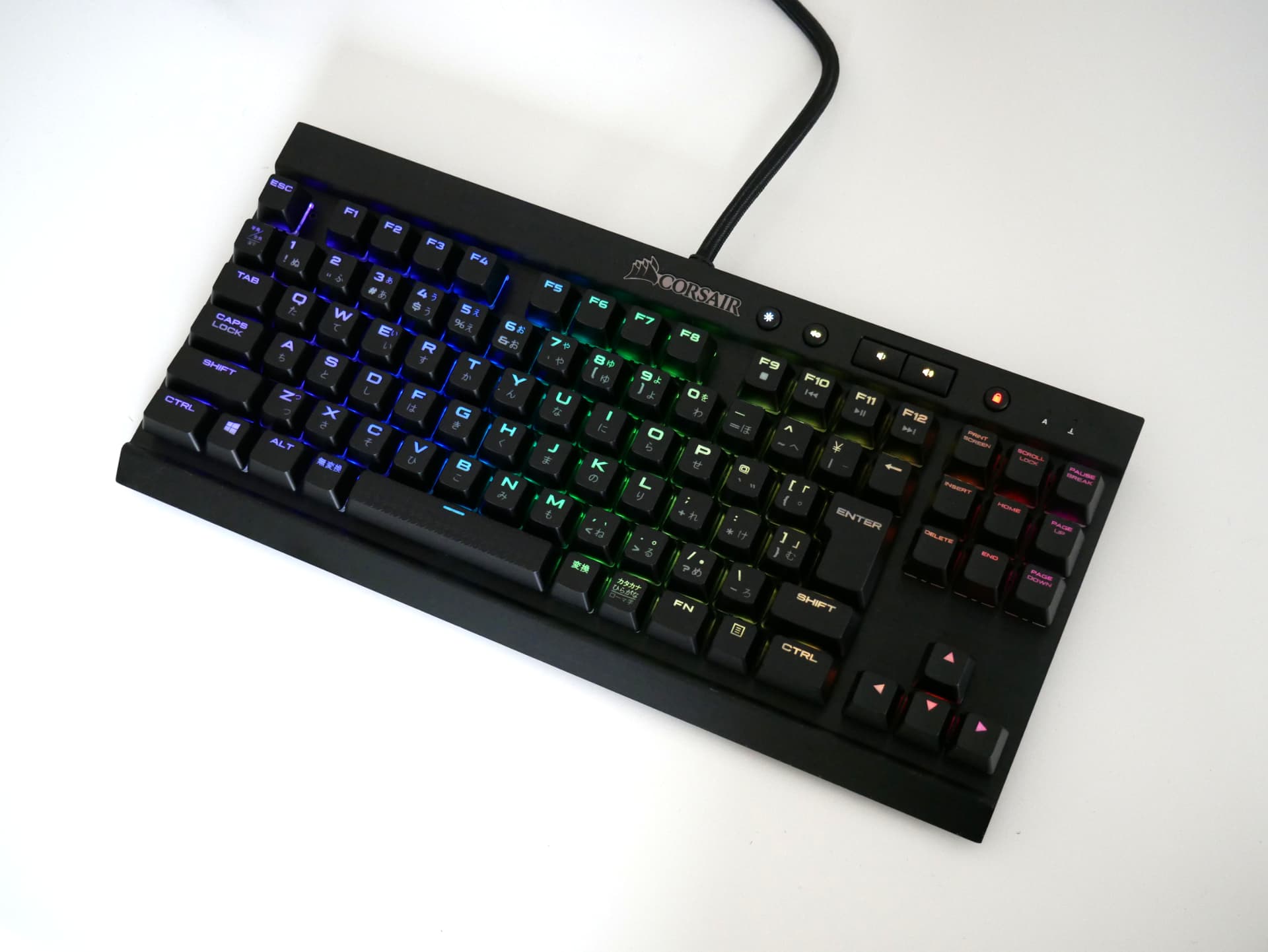 セール好評 Corsair キーボード K65 RAPIDFIRE CherryMX Speed RGB