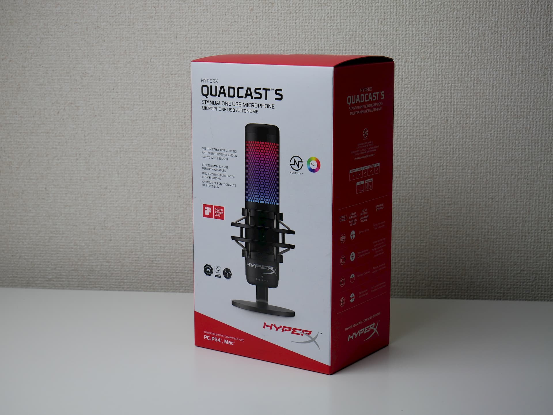 HyperX QuadCast S」レビュー。操作性に優れたRGBライティング