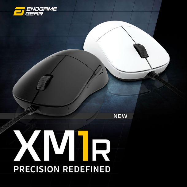 Endgame Gear、PAW3370センサーやKailh GM8.0スイッチを採用した新型ゲーミングマウス「XM1r」を4月15日に国内発売