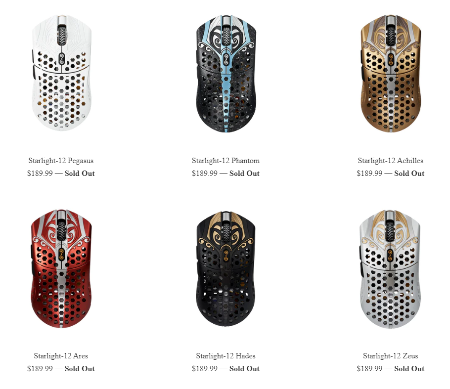 限定販売の人気ブランド Final Mouse Starlight-12 Phantom Sサイズ